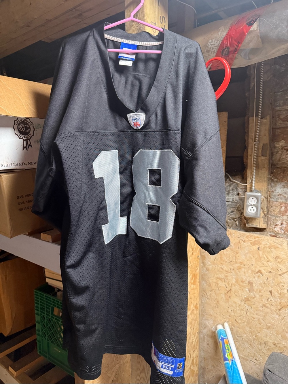 Reebok Black Jersey with Silver 18